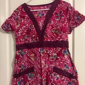 Koi Pink Floral Blouse